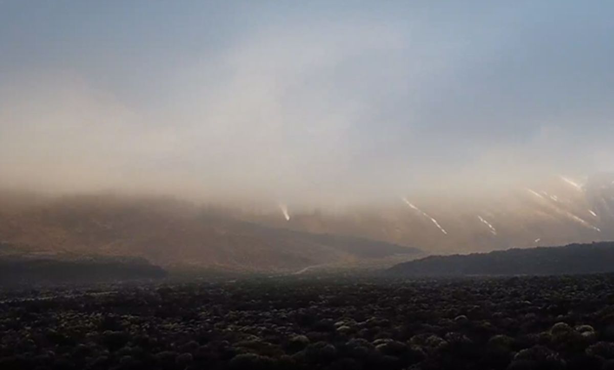 Borrasca Francis en Canarias: viento muy fuerte y lluvias intensas en algunos puntos