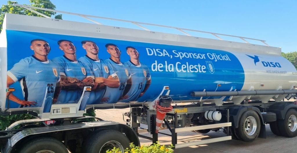 DISA es el segundo operador en Uruguay y patrocina a la selección nacional de fútbol
