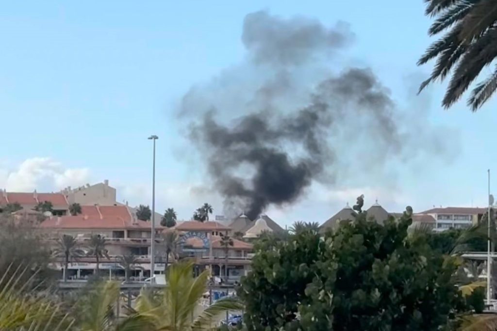 Dos incendios afectan al sur de Tenerife. DA