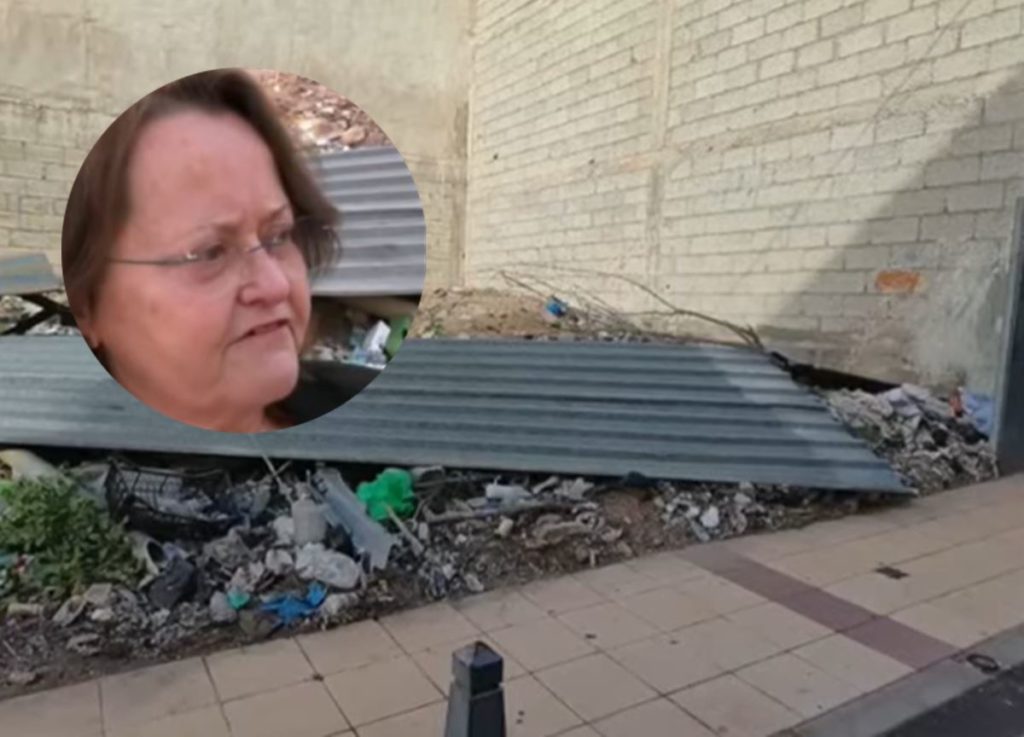 Sandra, vecina de un solar en Tenerife con jeringuillas, ratas y suciedad: "Es un peligro para los niños"