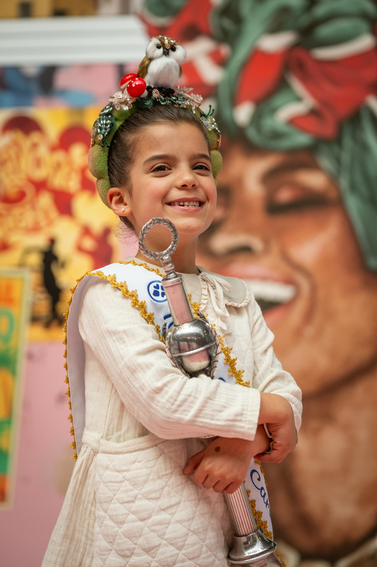 Micaela, una pequeña reina hada del bosque en el Carnaval de Santa Cruz de Tenerife