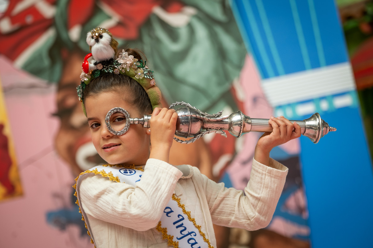 Micaela, una pequeña reina hada del bosque en el Carnaval de Santa Cruz de Tenerife