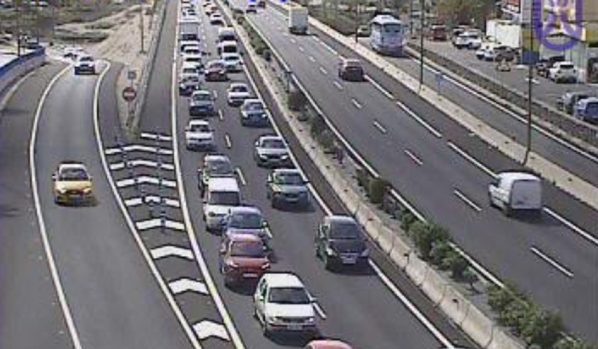Importantes colas en la TF-1 por un accidente