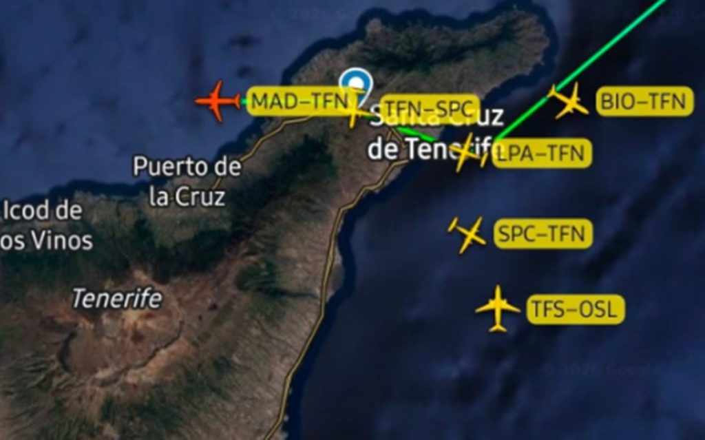 Normalidad relativa en los aeropuertos de Tenerife pese a la DANA: solo un vuelo desviado