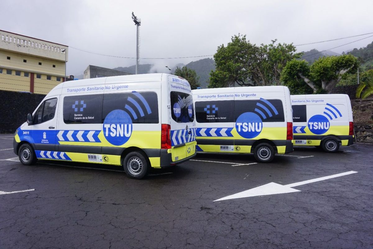 Sanidad suspende el transporte sanitario no urgente en Canarias este jueves