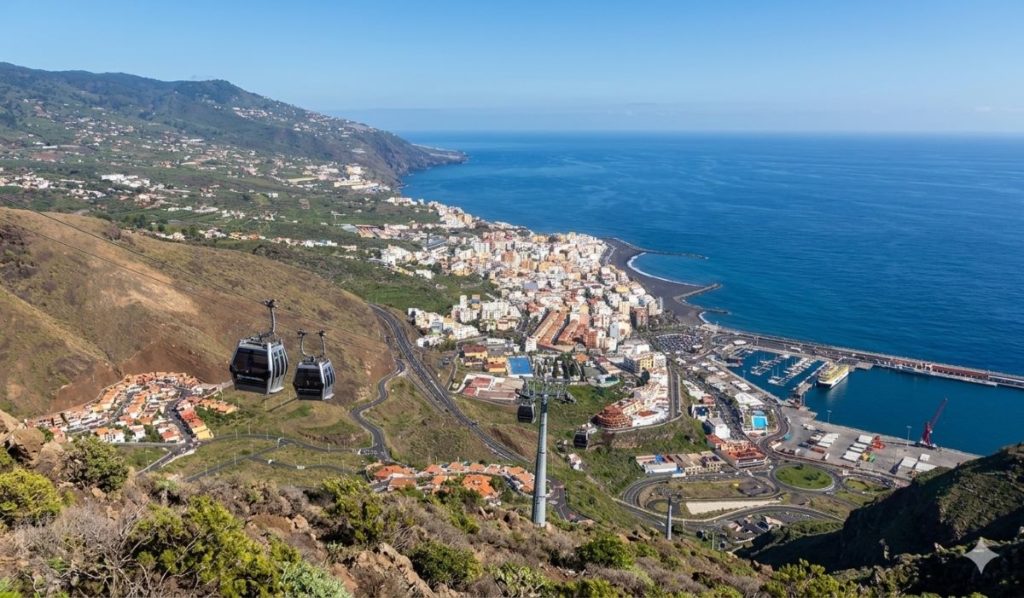 Así será el teleférico de Santa Cruz de La Palma: 382 metros de desnivel en 4 minutos