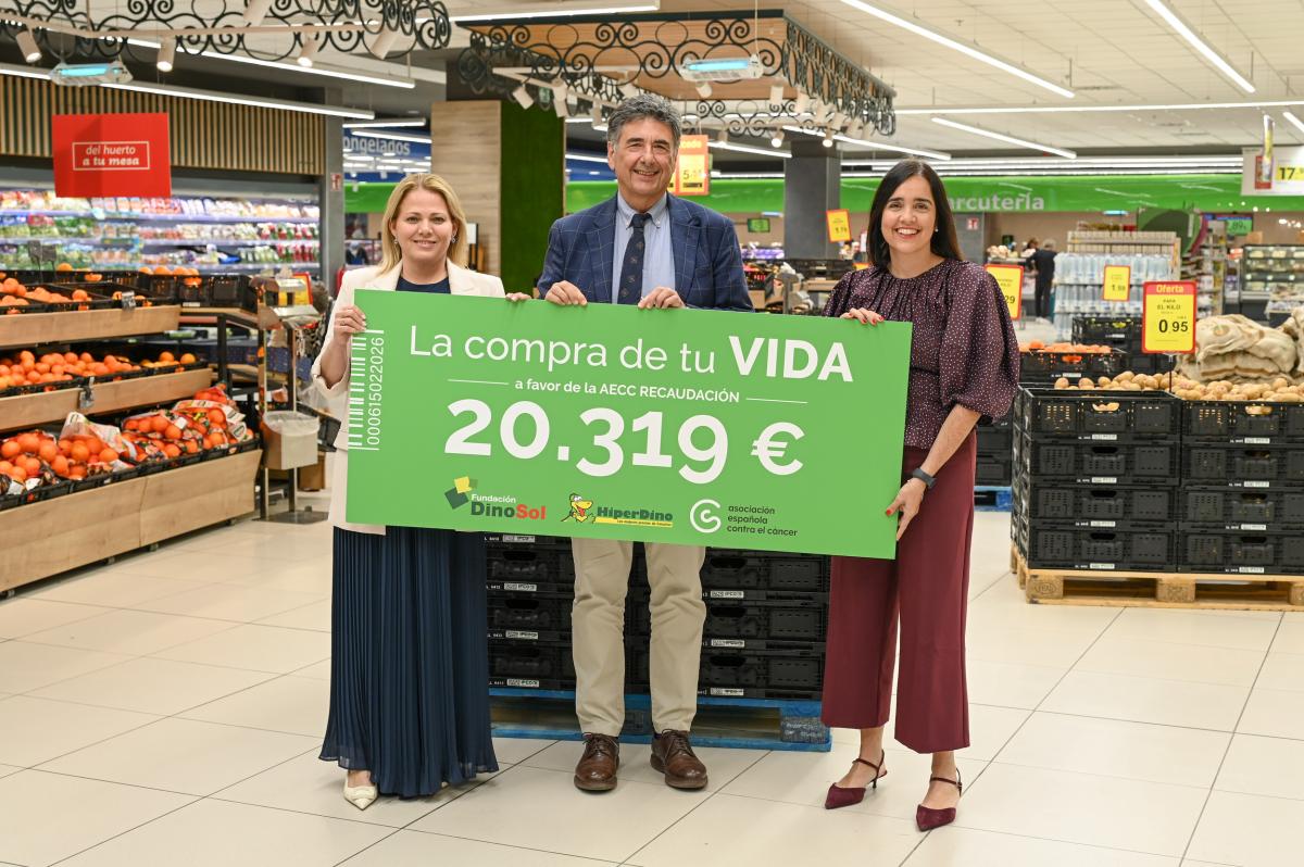 La Fundación DinoSol destina 20.319 euros a la investigación contra el Cáncer con la iniciativa “La Compra de tu Vida”