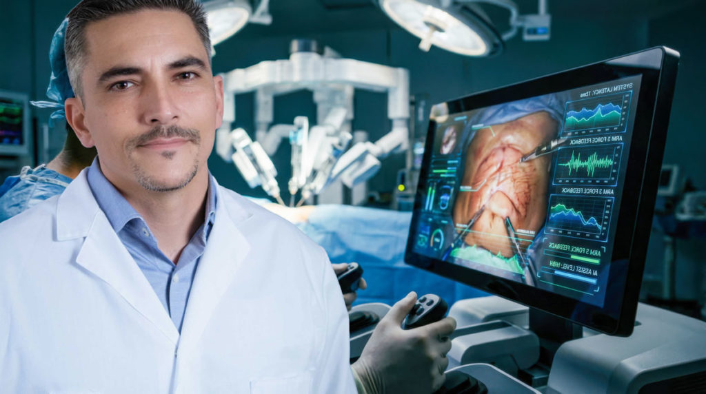 El dr. Luis Pérez Orribo en neuronavegación