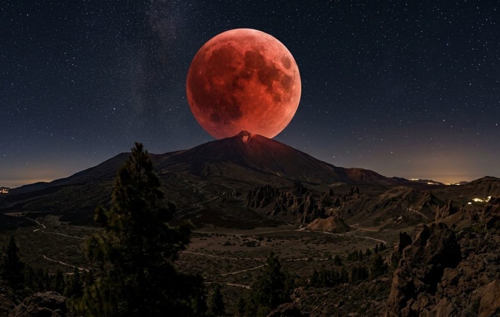 Prepárate para la Luna de Sangre de mañana: así podrás verla en Canarias