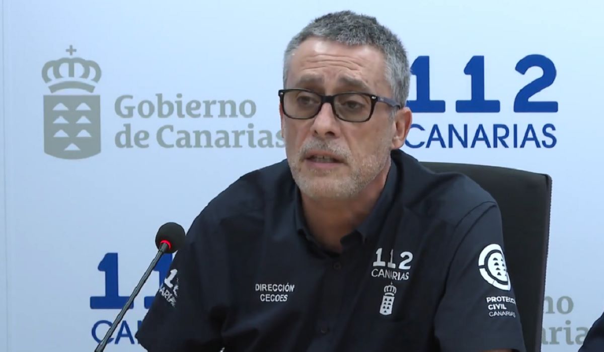 Moisés Sánchez, director del 112 Canarias, sobre la borrasca Therese: : "El escenario cambiará bastante en las próximas horas"