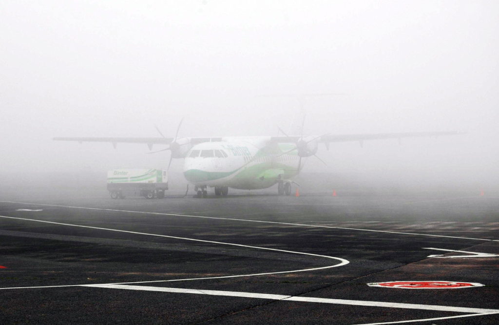 El paso de la borrasca 'Therese' por Canarias obliga a la cancelación de siete vuelos durante la mañana