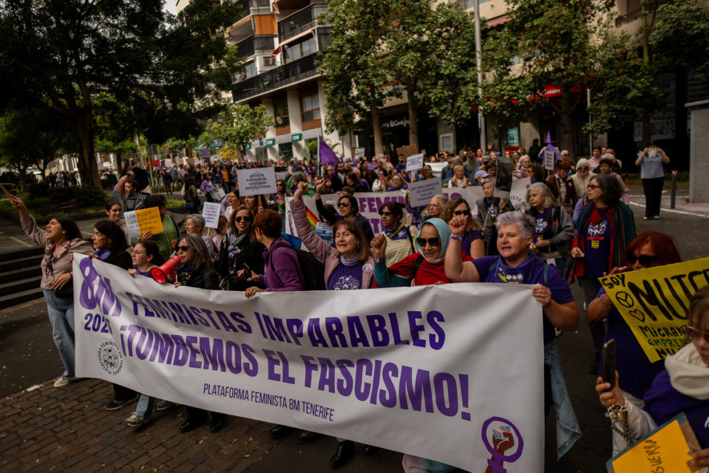 Clamor feminista en la calle por la igualdad y contra el avance del fascismo