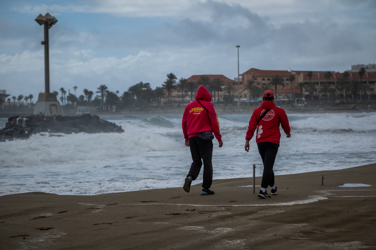 Fotografía de archivo de lluvias en Canarias utilizada para ilustrar la previsión del modelo meteorológico europeo ECMWF, que apunta a un final de octubre de 2026 con mayor inestabilidad, posibles precipitaciones y una DANA cerca del Archipiélago