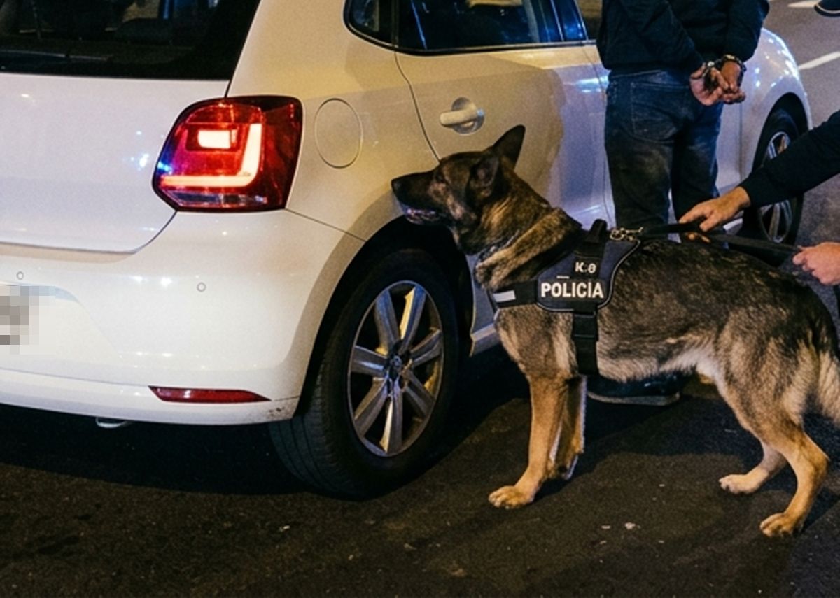 Cae un conductor en la Vuelta de Los Pájaros: la Unidad Canina de Santa Cruz no falla
