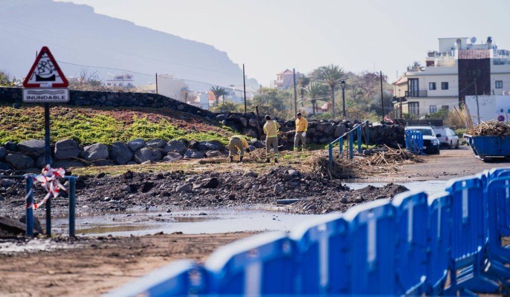 Consecuencias de la borrasca Therese en La Gomera y Valle Gran Rey.