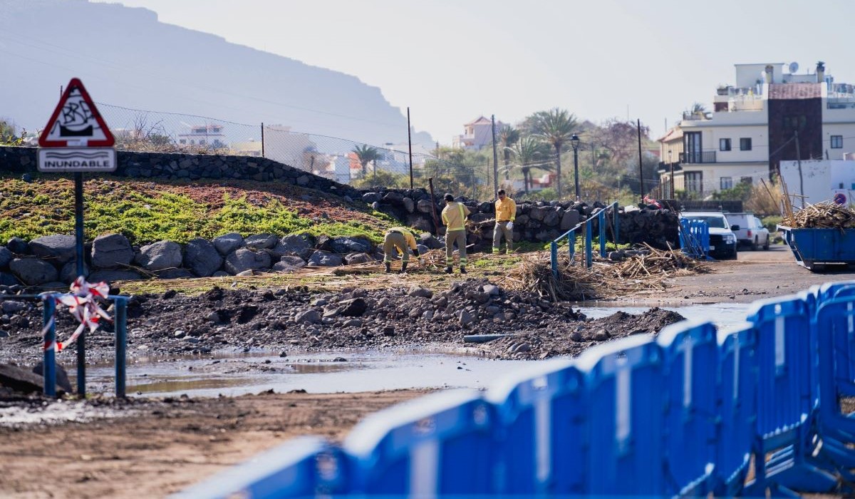 Consecuencias de la borrasca Therese en La Gomera y Valle Gran Rey.