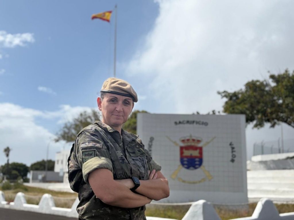 La cabo primero Adelina Torres Díaz, natural de Candelaria. | Efe