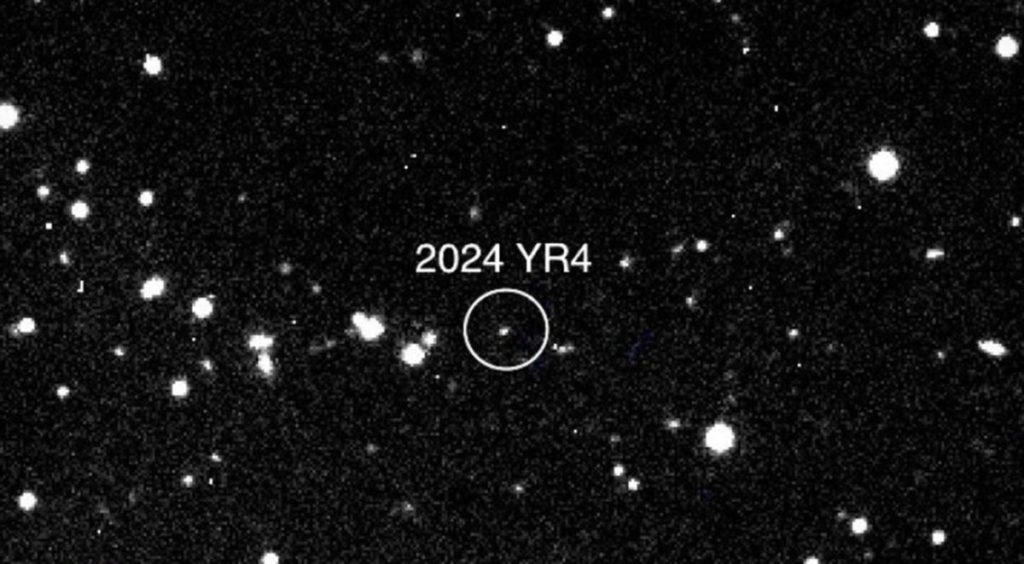 La NASA actualiza el riesgo de impacto del asteroide 2024 YR4 para 2032