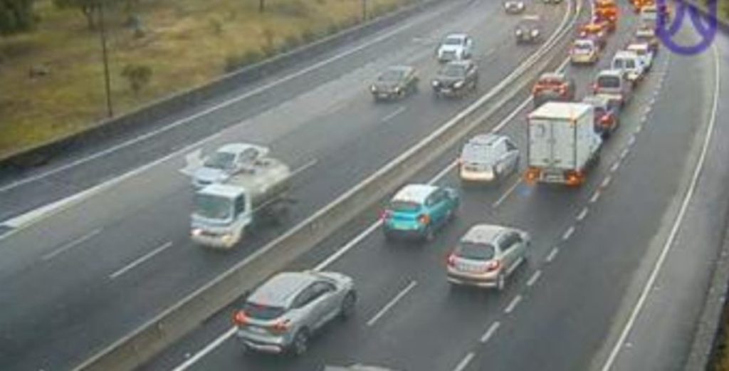 Colas en la carretera TF-2, en Tenerife. | DA