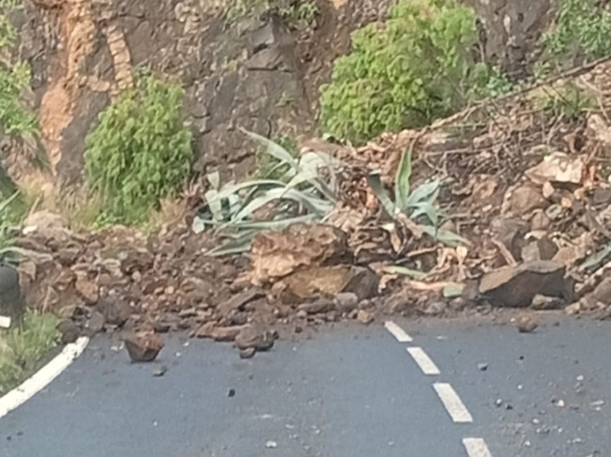 Desprendimientos en La Gomera este domingo. | DA