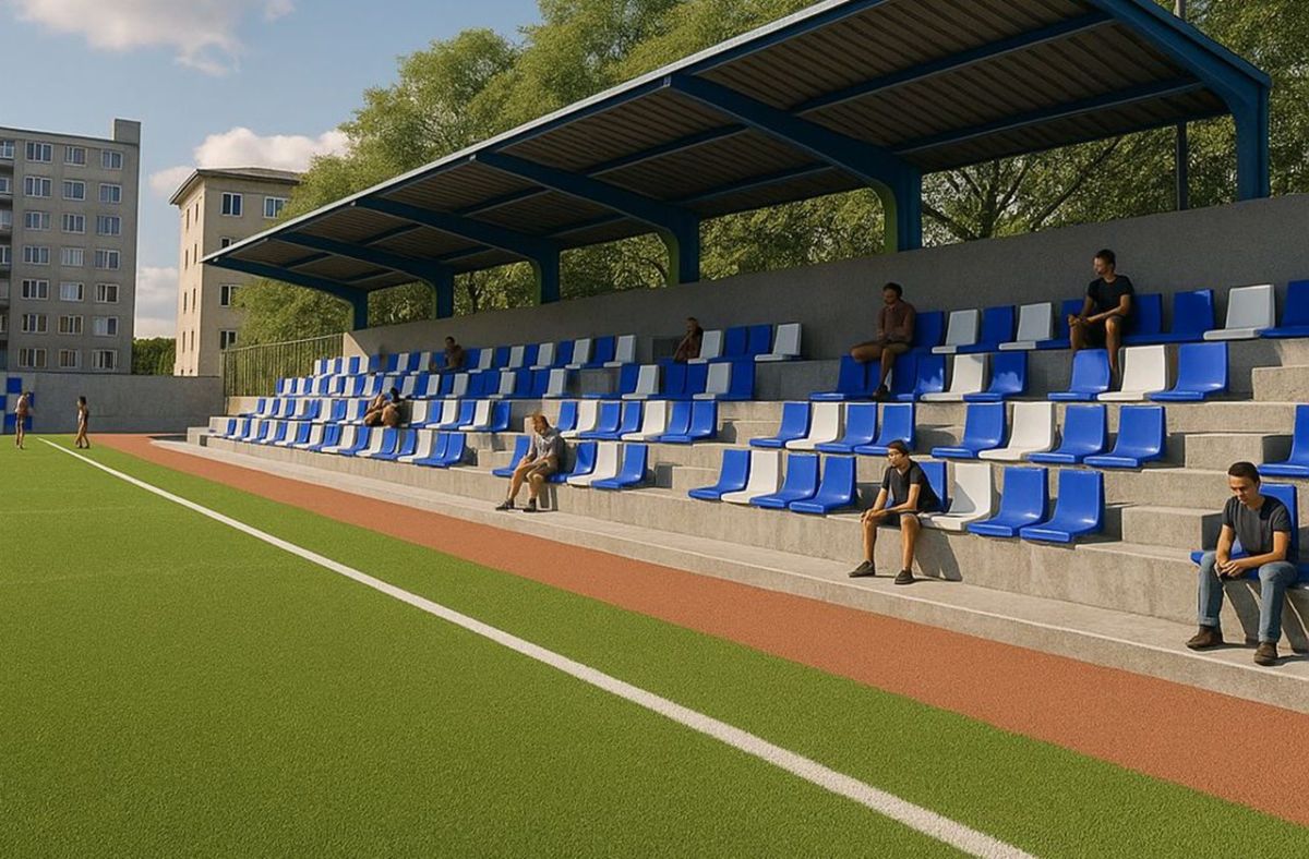 Infografías de las nuevas pérgolas solares para los campos de fútbol municipales. | DA