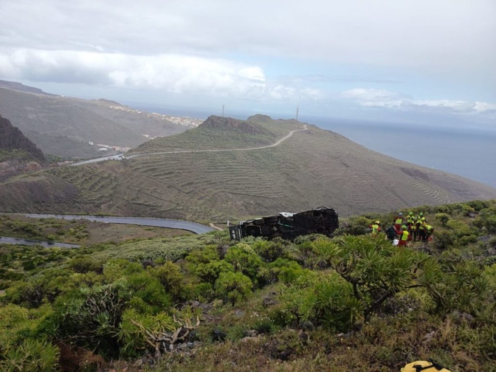 Última hora del accidente de guagua en La Gomera