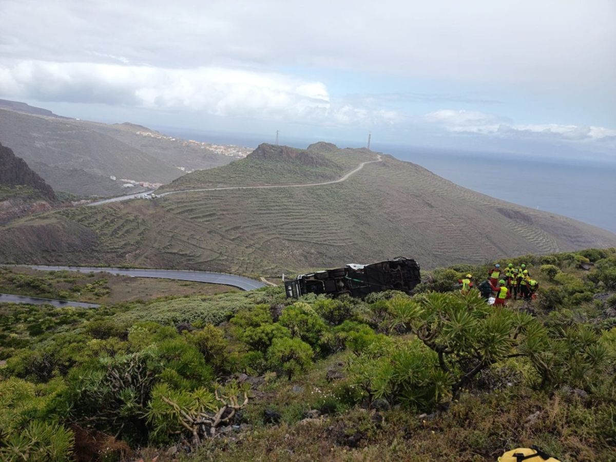 Última hora del accidente de guagua en La Gomera