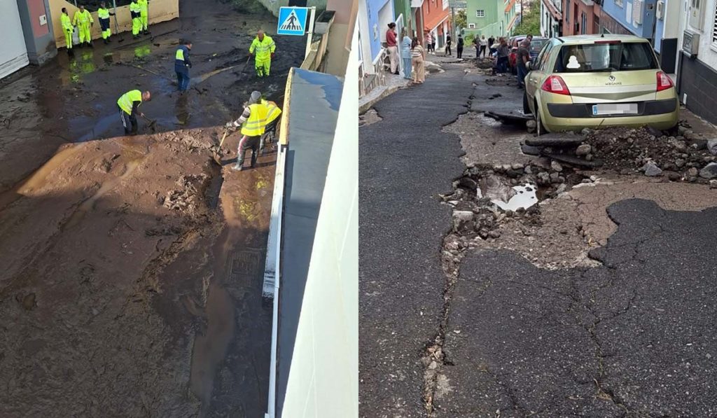 La Orotava declara obras de emergencia tras la borrasca Therese