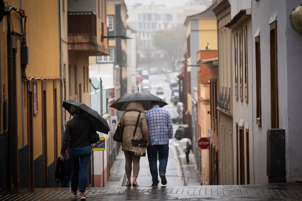 Lluvias en Canarias. Previsión Aemet