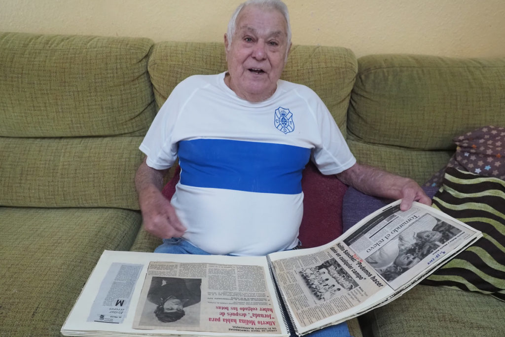 Molina recibió a DIARIO DE AVISOS en su domicilio. 