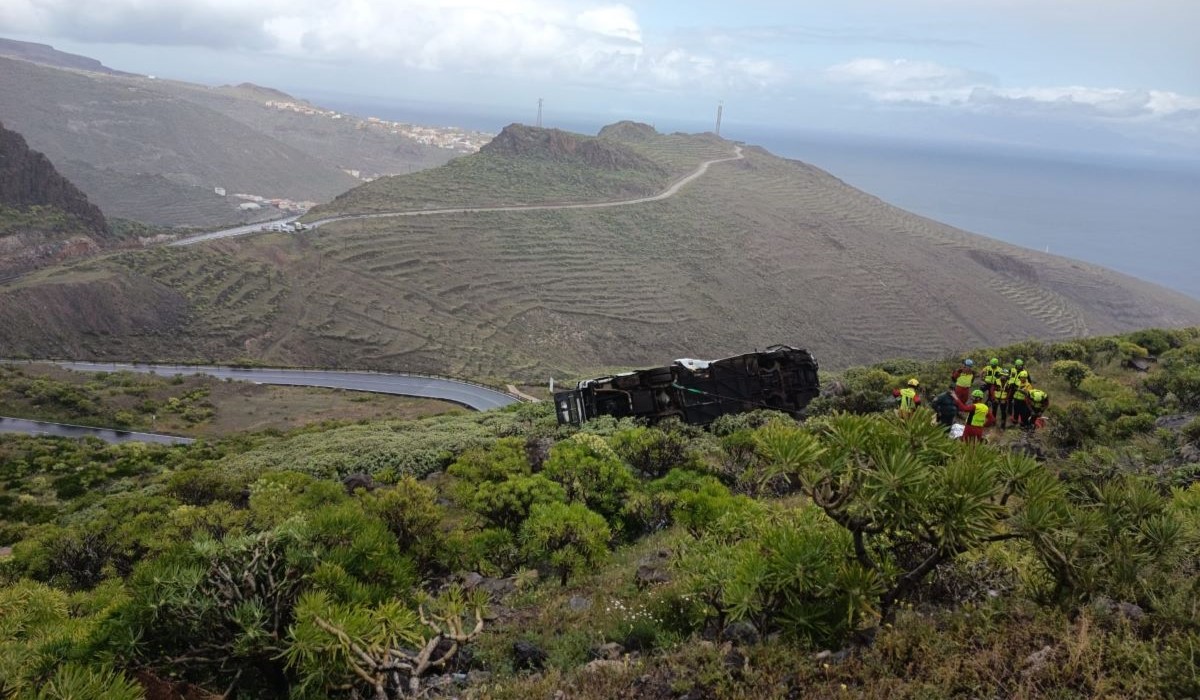 Última hora del accidente de guagua en La Gomera: Sanidad actualiza el estado de los heridos