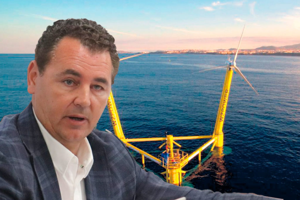 Andrés Martínez: “Estamos en contra del parque eólico marino frente a Arico”