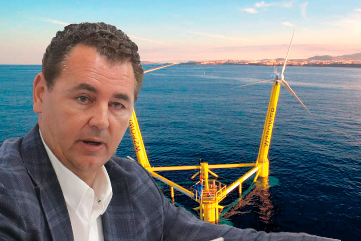 Andrés Martínez: “Estamos en contra del parque eólico marino frente a Arico”