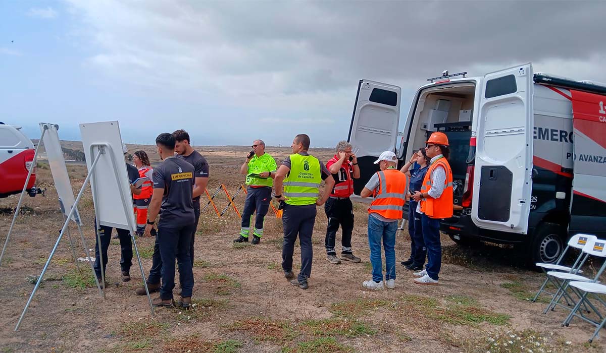 Ni accidente ni incendio: el 112 explica el gran despliegue de emergencias en el Aeropuerto de Lanzarote