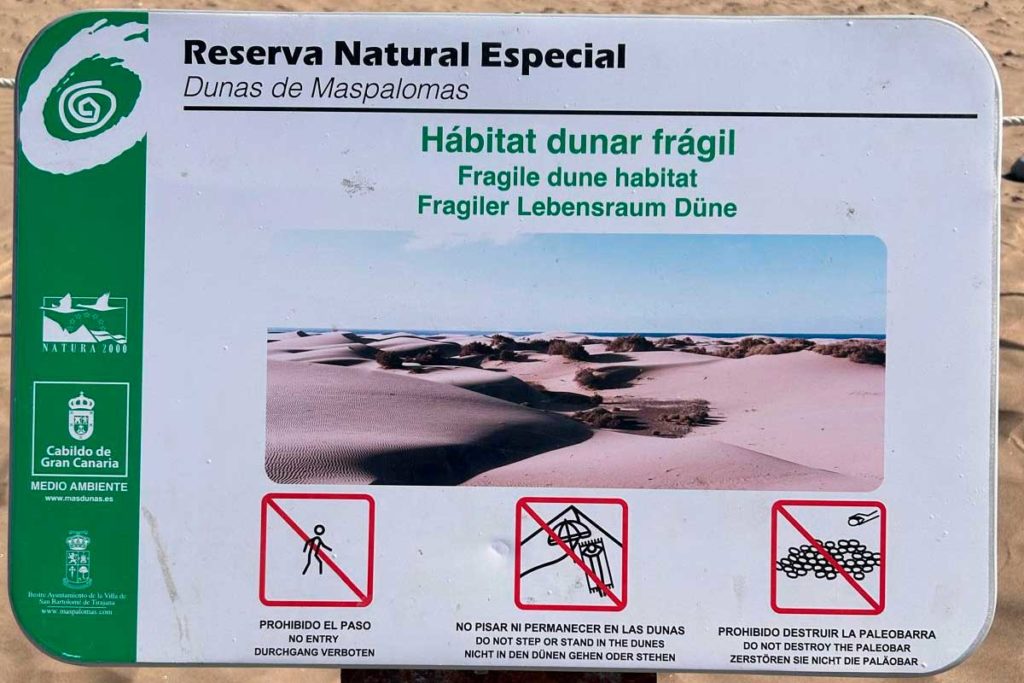 Los turistas invaden las dunas de Maspalomas saltándose las prohibiciones