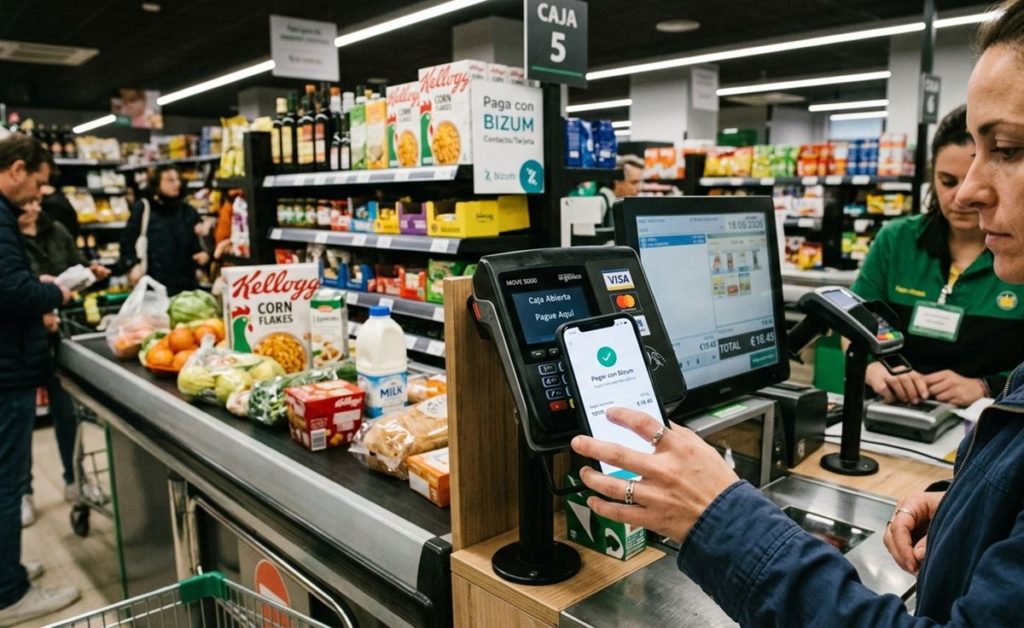 Entra hoy en vigor hoy: ya puedes pagar con Bizum en supermercados y tiendas