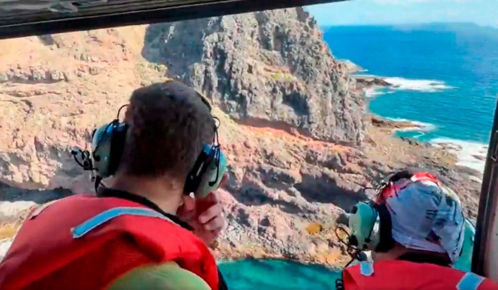 Buscan por tierra, mar y aire a un buceador desaparecido en La Gomera. 112 Canarias