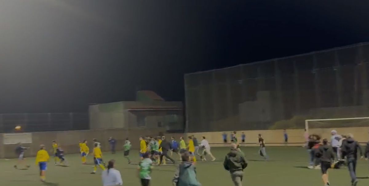 Otra escena de violencia en el fútbol base de Tenerife: invasión de campo en Tíncer