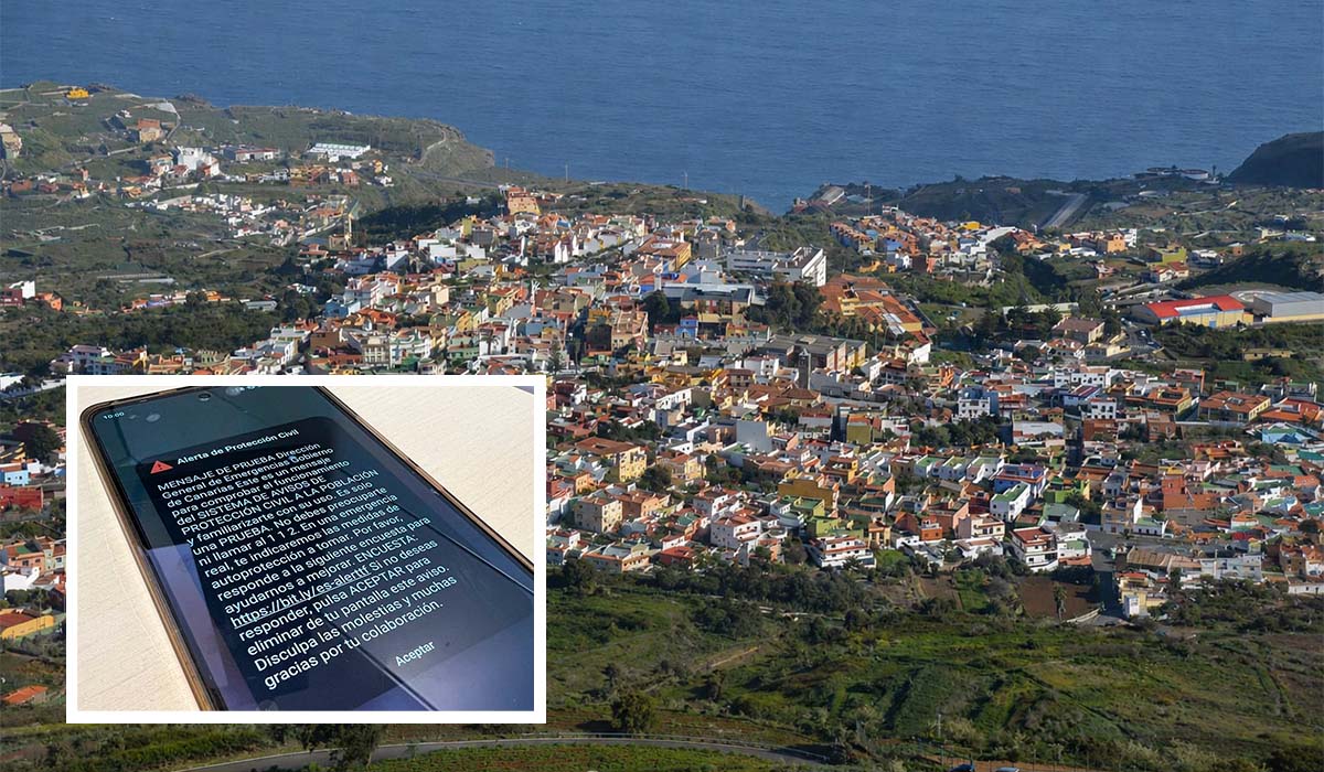 No te asustes si este viernes en Tenerife suena un fuerte pitido en tu móvil: el Cabildo y el 112 coordinan un gran operativo