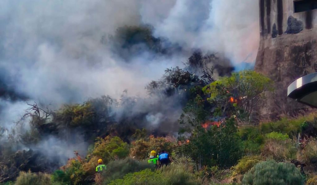 Declarado un incendio en Santa Cruz de La Palma. 112 Canarias