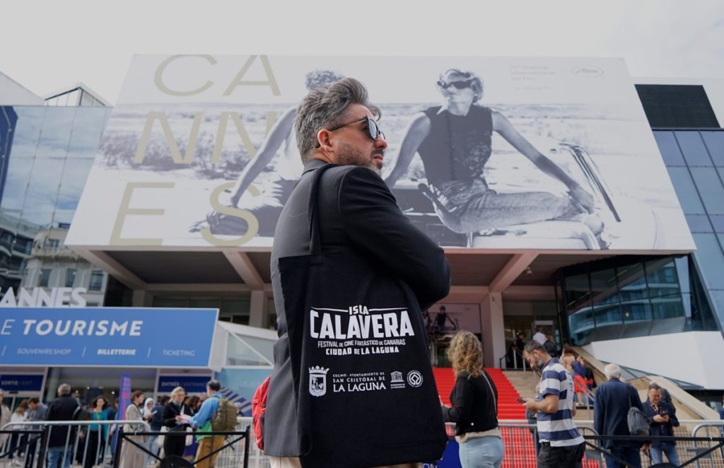 La promoción conjunta del Ayuntamiento de San Cristóbal de La Laguna y el Festival de Cine Fantástico de Canarias Isla Calavera se dejó ver en la Croisette. 