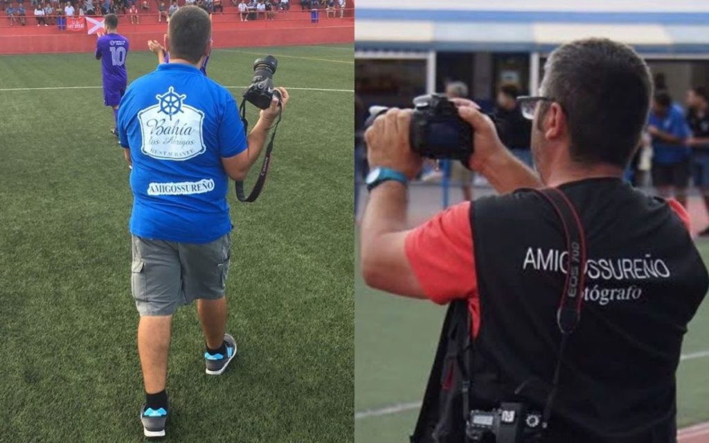 Amigos sureños, el fotógrafo del fútbol base en el sur de Tenerife
