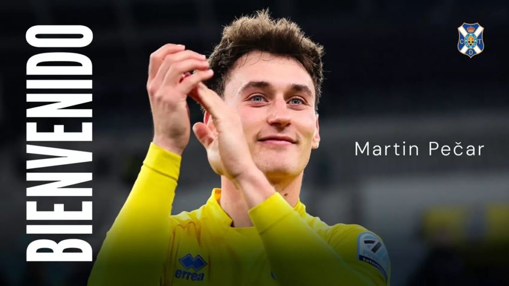 Martin Pečar, primer fichaje del CD Tenerife 2026/2027