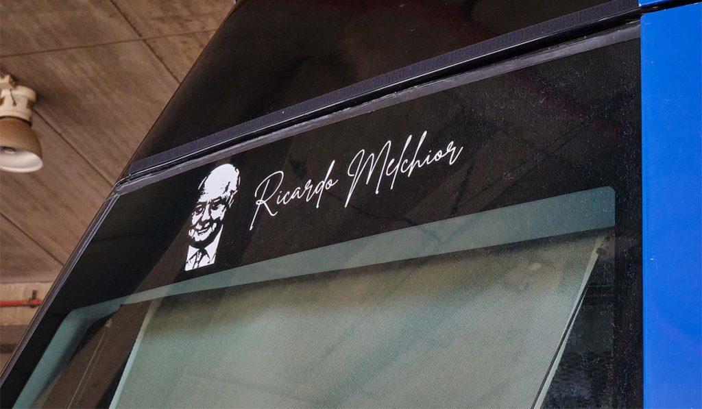 El vagón número 1 del tranvía homenajea a su impulsor, Ricardo Melchior