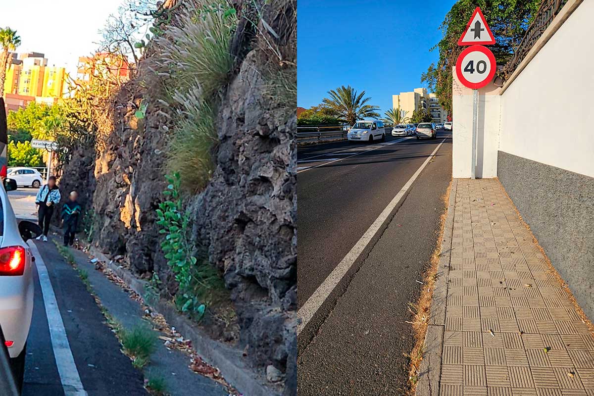 Denuncian el “abandono” de la carretera Santa Cruz-La Laguna