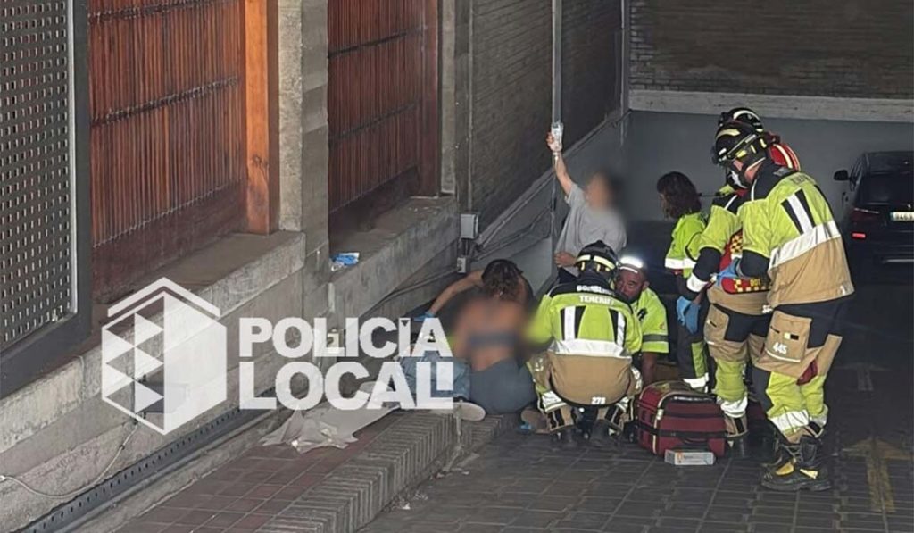 Un trabajador grave tras caer desde 15 metros en un edificio de Santa Cruz de Tenerife