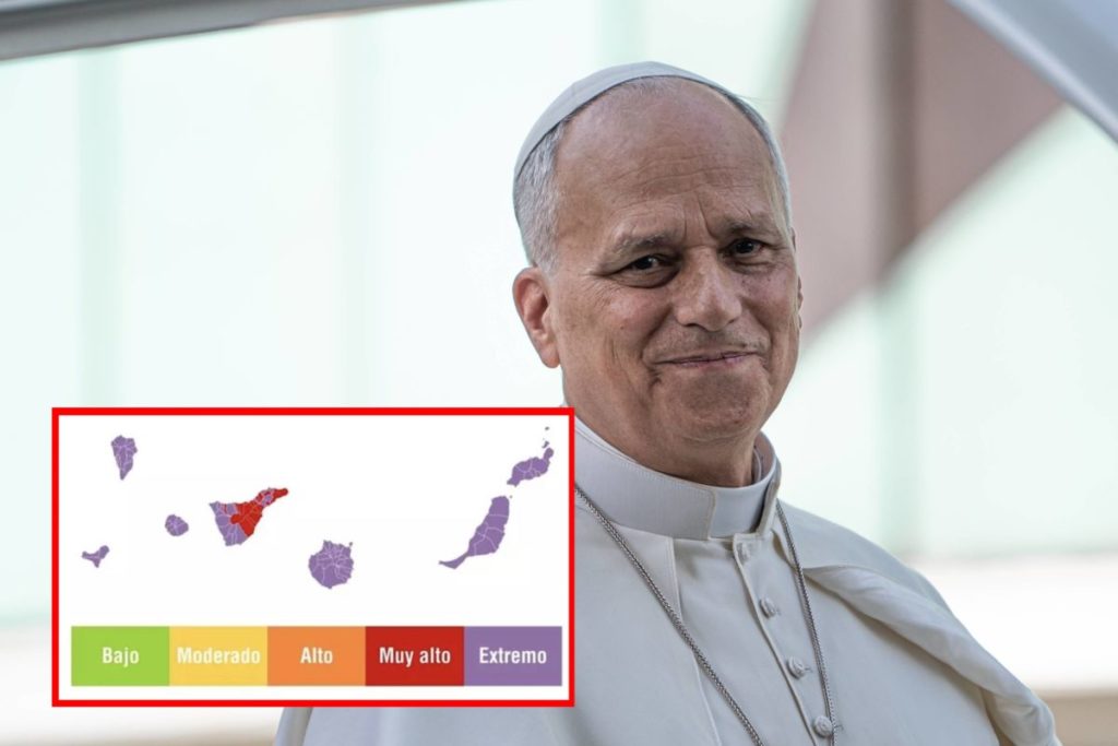 Alertan del riesgo por radiación solar durante la visita del papa León XIV a Canarias