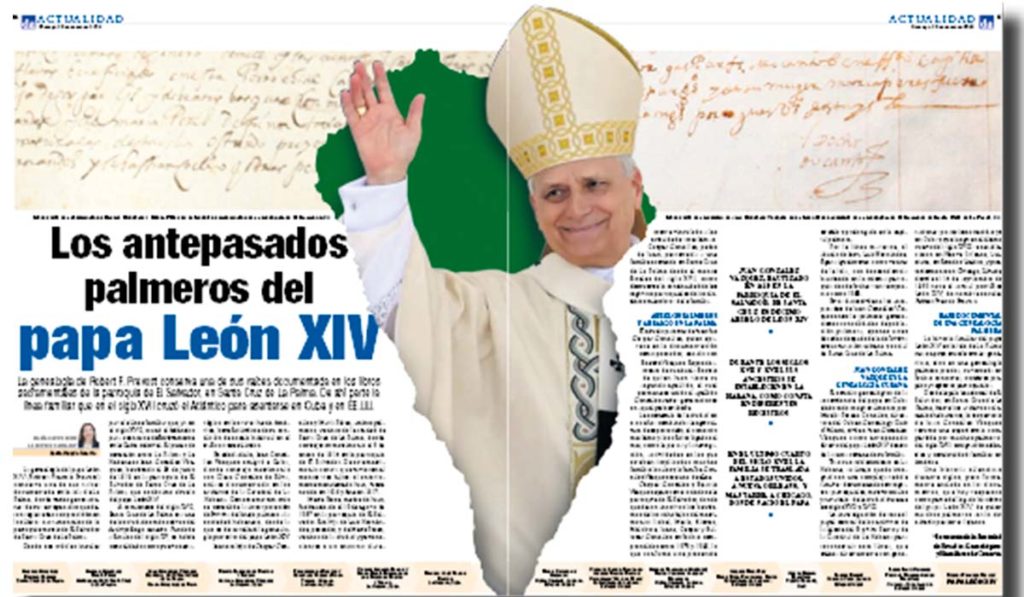 Clavijo regalará al papa un estudio sobre su origen palmero publicado en el DIARIO DE AVISOS