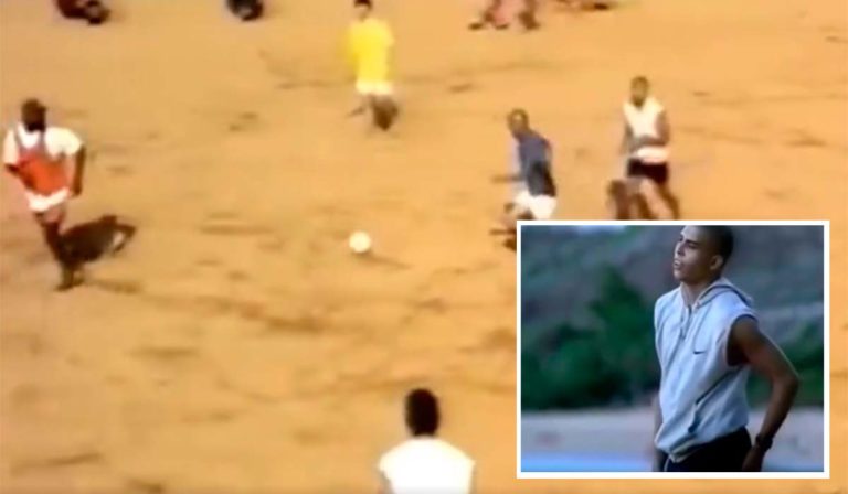 Ronaldo, Roberto Carlos y Luis Enrique: el día que Nike eligió la playa de Las Teresitas para uno de sus anuncios más míticos