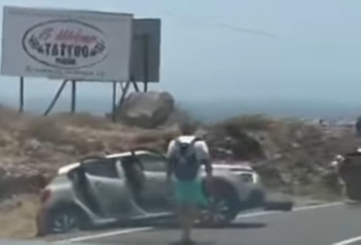 Accidente de tráfico en Granadilla de Abona, en el sur de Tenerife